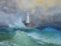 Il faro  Olio su cartone telato - 35 x 50